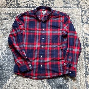 Plaid Long Sleeve Button Up